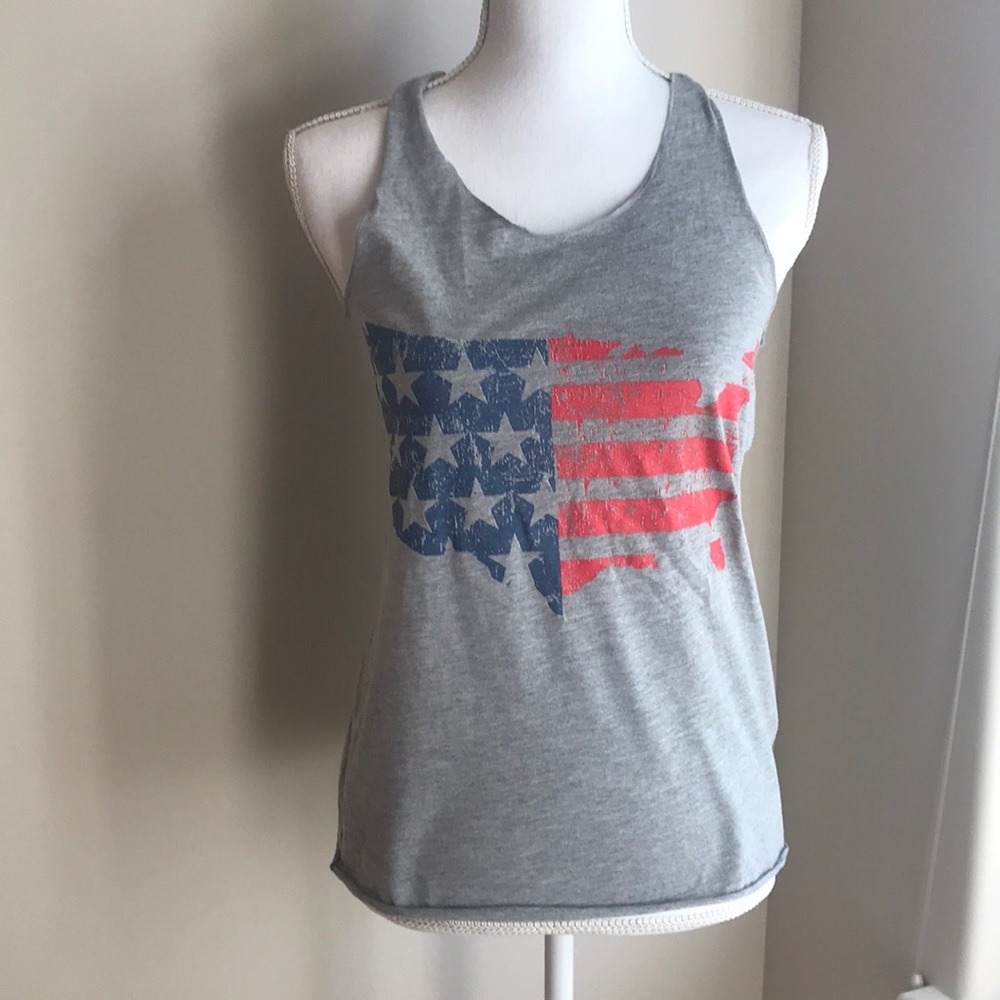 Racerback American Flag Tank